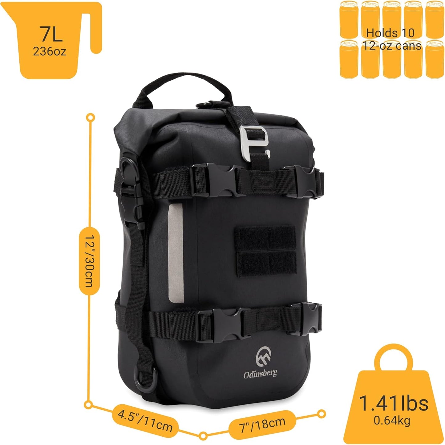 Odinsberg Ragnarok 7L Waterproof Motorcycle Tail Bag Pre Order Now For Delivery In July