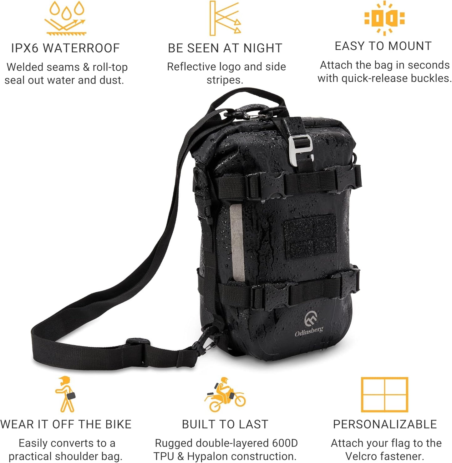 Odinsberg Ragnarok 7L Waterproof Motorcycle Tail Bag Pre Order Now For Delivery In July