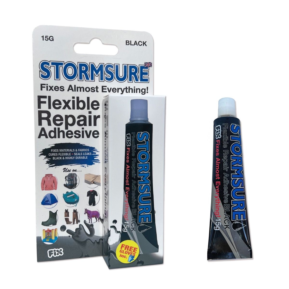 Stormsure Flexible Repair Adhesive (Clear/ Black)