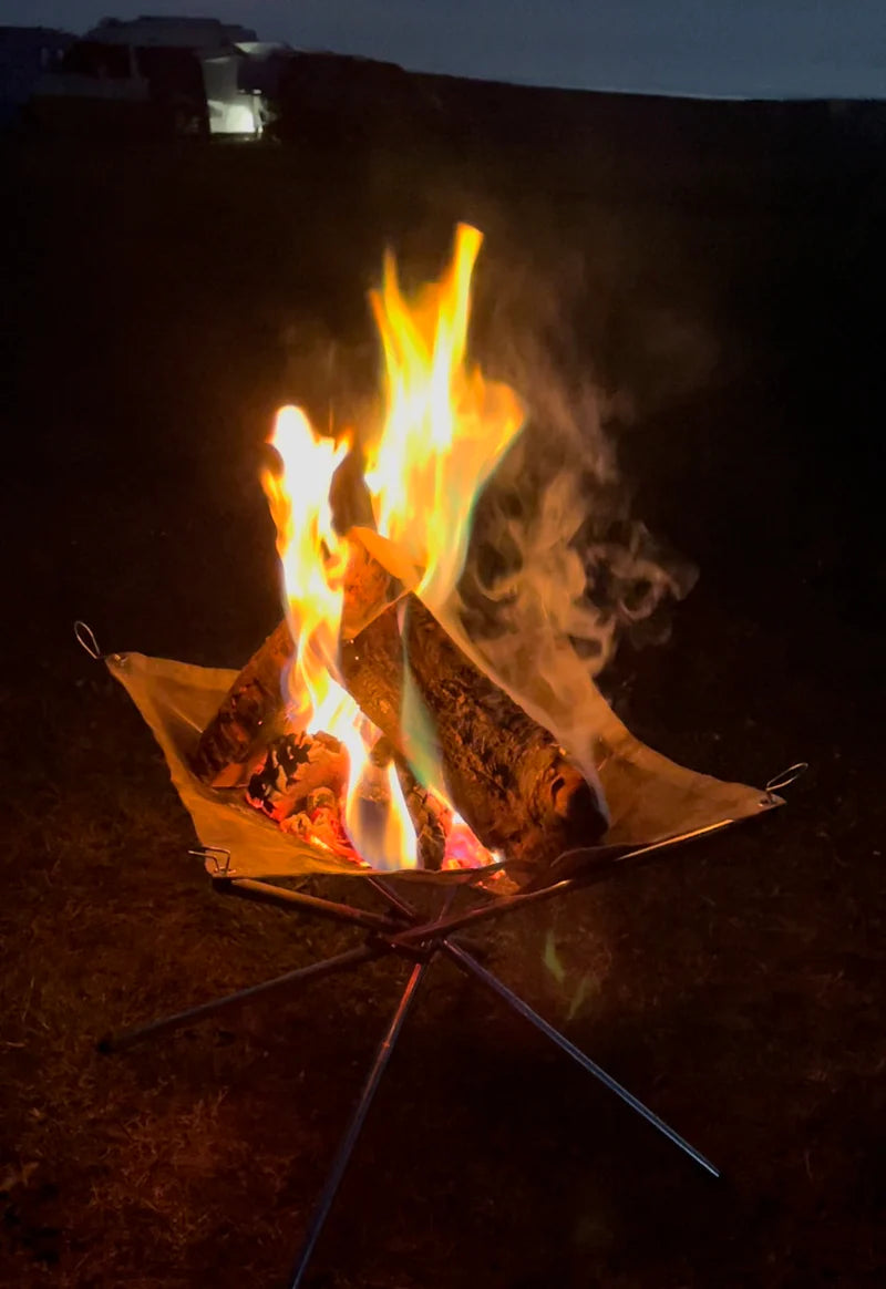Large Portable Mesh Fire Pit - Camping. UK Seller fast delivery