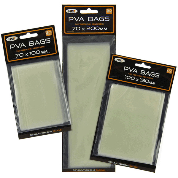 NGT PVA Bags x 20 (Various sizes)