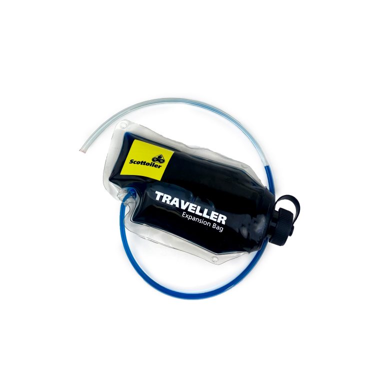 Scottoiler The Traveller Expansion Bag's flexible, compact & durable reservoir.