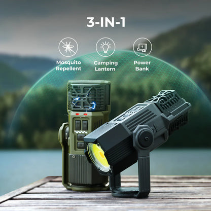 Flextail Evo Repeller Green 3-in-1 Outdoor Fishing Mosquito Repeller Lantern