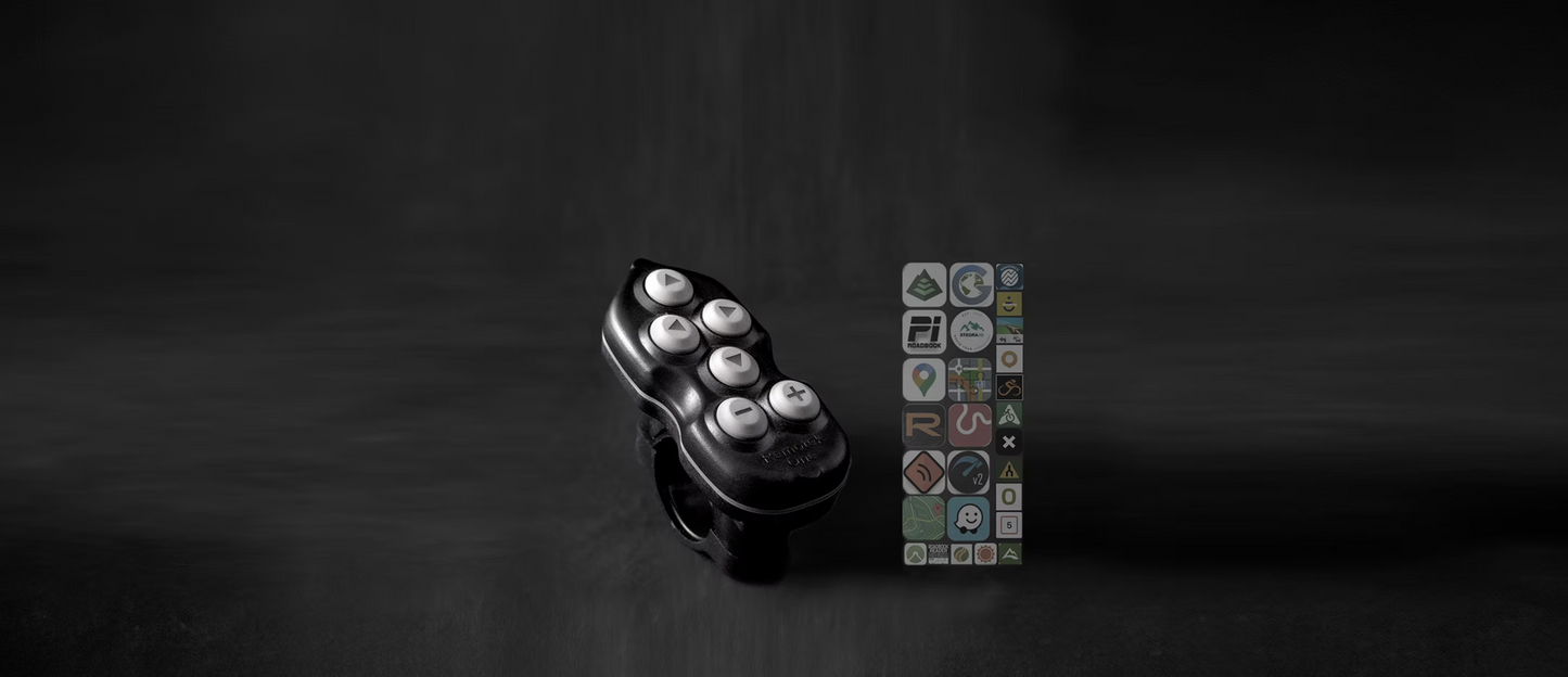 Remotek motorcycle handlebars bluetooth controller for sat nav and digital road book.