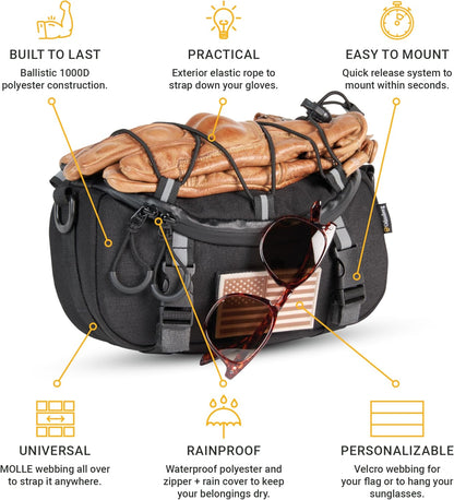 Odinsberg Valhalla Motorcycle Handlebars Bag 3L Pre Order Now For Delivery In July
