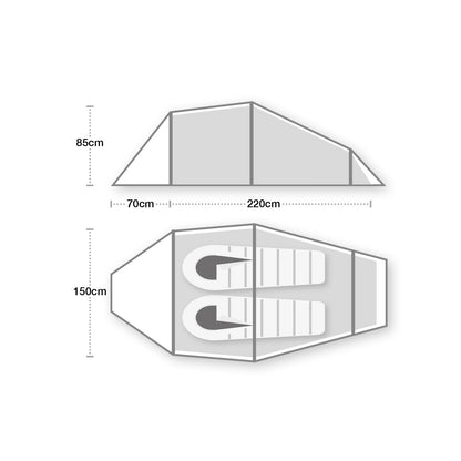 Wild Country Blizzard Compact 2 Tunnel Tent