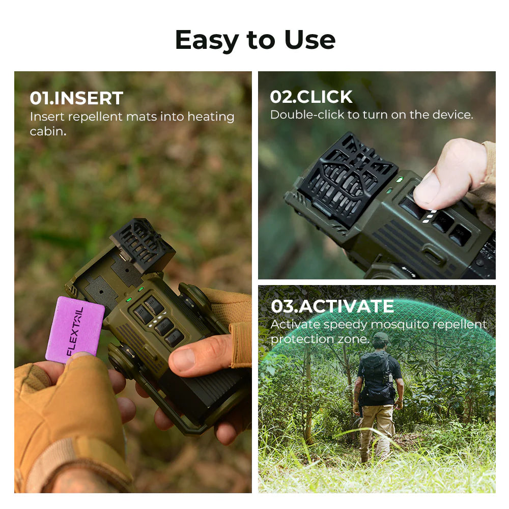 Flextail Evo Repeller Green 3-in-1 Outdoor Fishing Mosquito Repeller Lantern