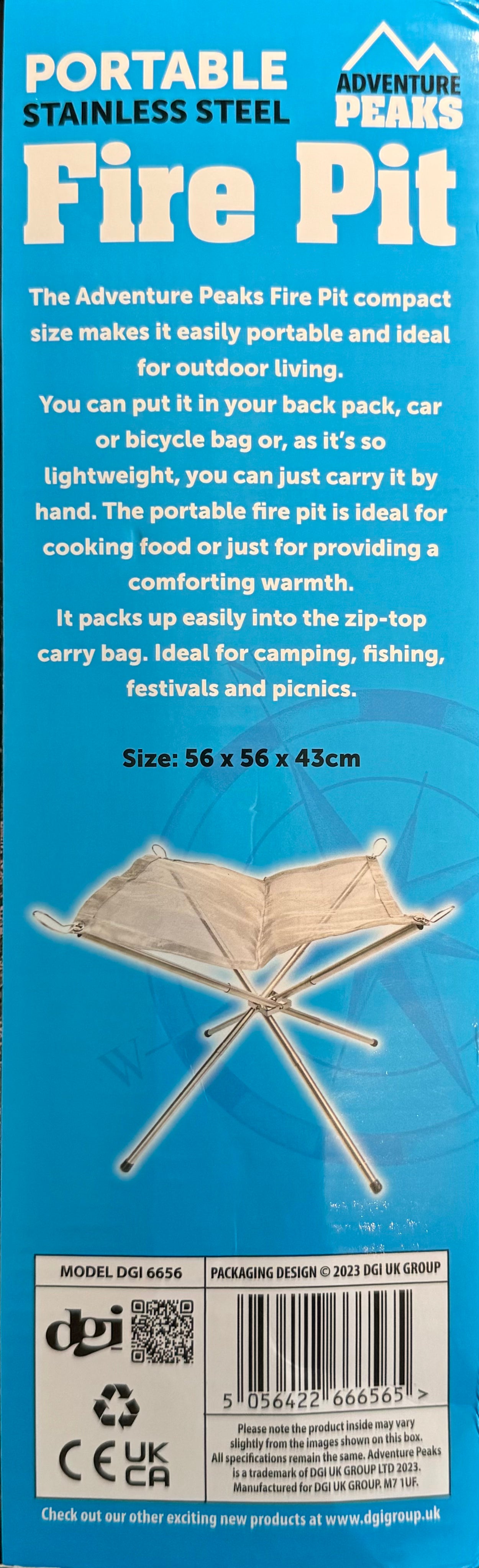 Large Portable Mesh Fire Pit - Camping. UK Seller fast delivery
