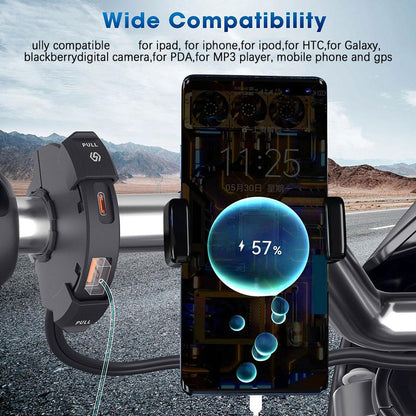 Dual USB Waterproof Port Motorcycle Charger - UK Seller buy with confidence