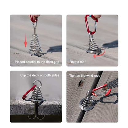Naturehike Light Weight Fishbone Floor Spring Nail x 2