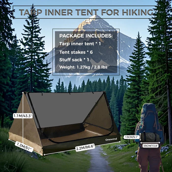 Onewind Outdoors Tandem Ridge Shelter Tarp Inner Tent