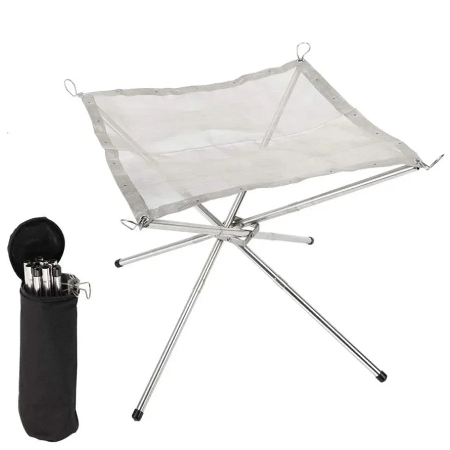 Large Portable Mesh Fire Pit - Camping. UK Seller fast delivery