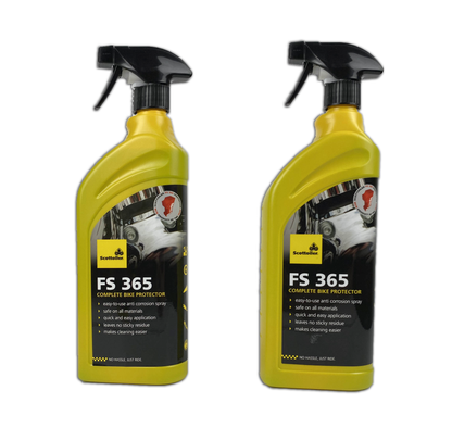 Scottoiler FS 365 Complete Bike Protector is a water-based formula that neutralises salt to prevent rust and corrosion