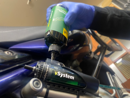Scottoiler The vSystem automatic motorcycle chain oiler is the original Scottoiler.