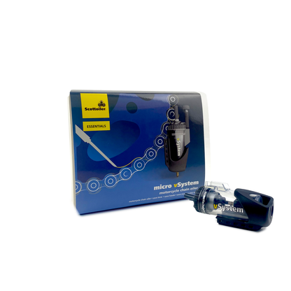 Scottoiler The micro vSystem automatic motorcycle chain oiler is a compact version of the original Scottoiler.