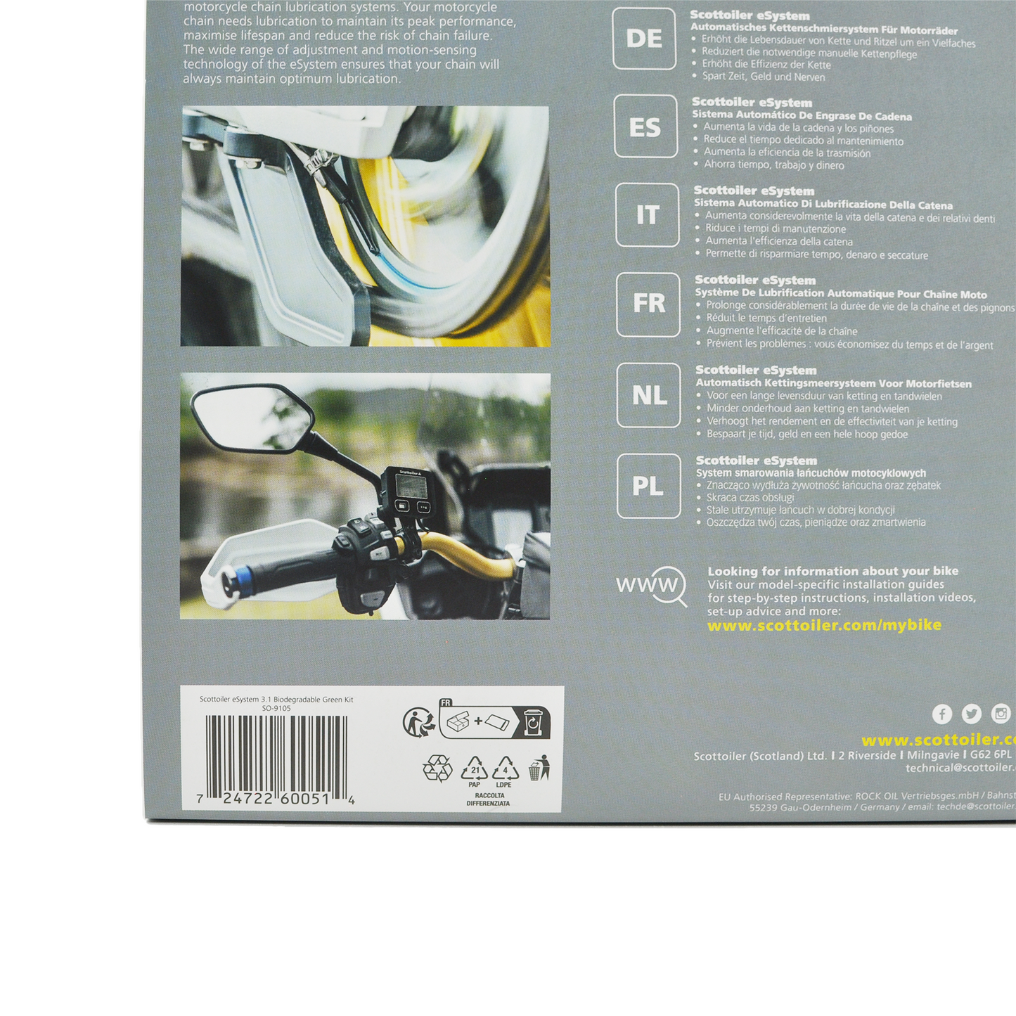 Scottoilerer eSystem v3.1 All Climate Biodegradable Green Scottoil