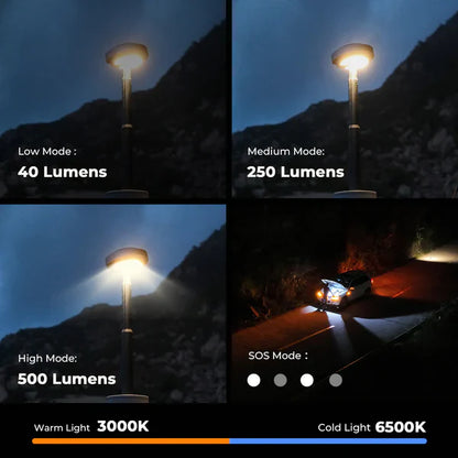 Flextail EVO LANTERN - FLEXTAIL x OuTask 2-in-1 Telescopic Lantern