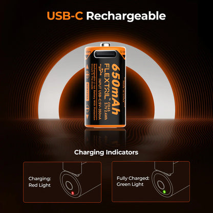 ZERO QUARK BATTERY - High Performance RCR123A Li-ion Battery (900CHT) for Zero pump