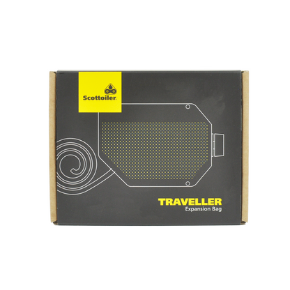 Scottoiler The Traveller Expansion Bag's flexible, compact & durable reservoir.