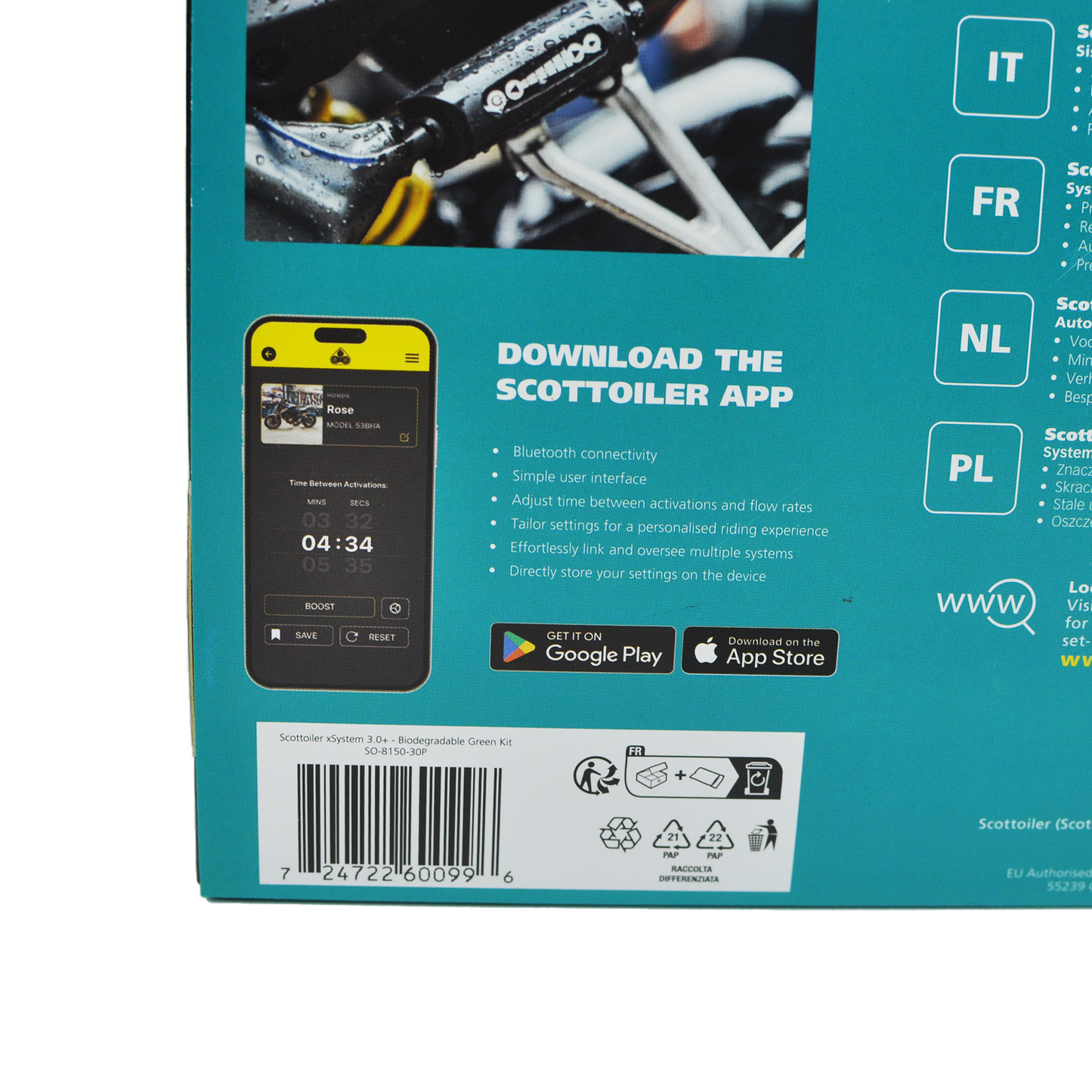 Scottoilerer xSystem 3.0+ Bluetooth-enabled lubrication system