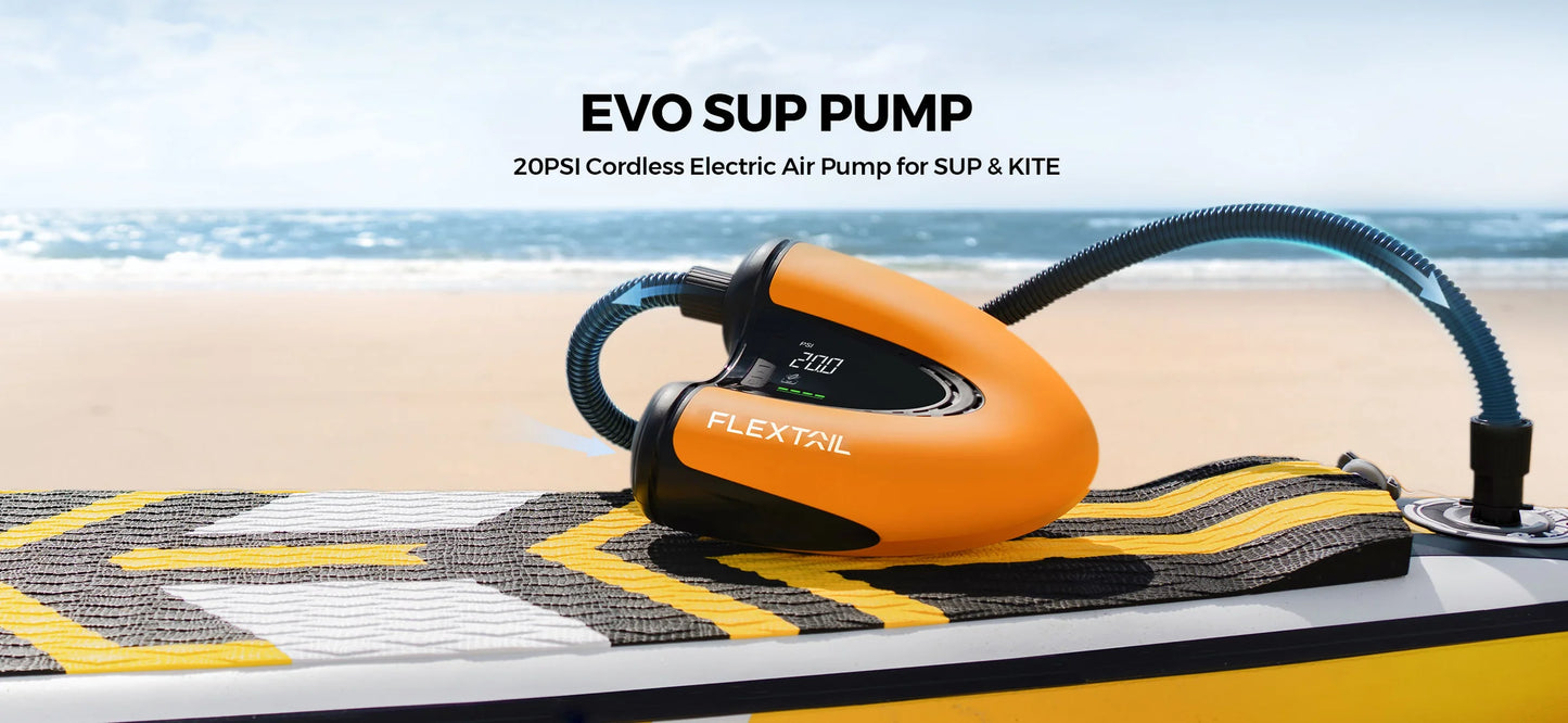 Flextail EVO SUP Pump 20PSI Cordless Rechargeable Pump