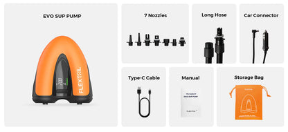 Flextail EVO SUP Pump 20PSI Cordless Rechargeable Pump